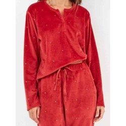 GISELA Conjunto pijama tejido polar elástico