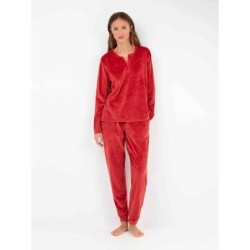 GISELA Conjunto pijama tejido polar elástico
