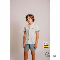 CALAMARO NIÑO PIJAMA LINO