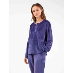 GISELA Conjunto pijama tejido polar elástico