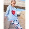 GISELA Pijama en punto interlock motivos corazones