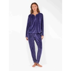 GISELA Conjunto pijama tejido polar elástico