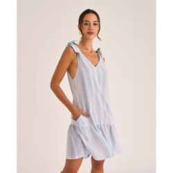 SELMARK CAMISOLA LINO ALGODÓN RAYAS