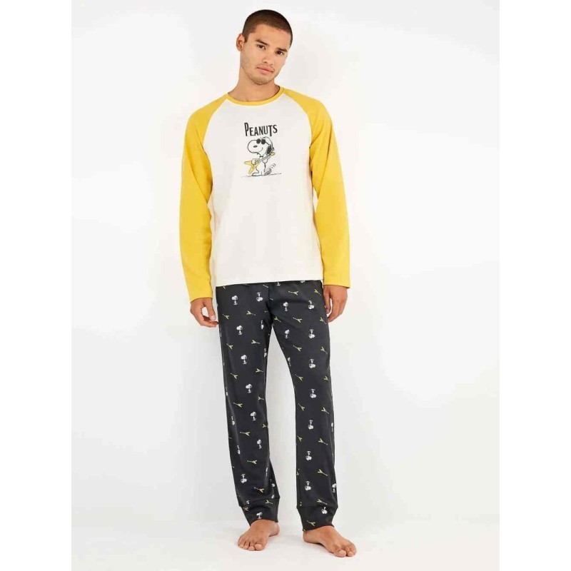 GISELA Conjunto pijama hombre Snoopy en punto interlock