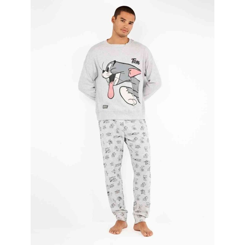 GISELA Conjunto pijama hombre Tom & Jerry en punto interlock