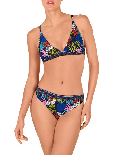 BIKINI TRIANGULO BASE HOJAS