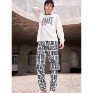 GISELA Conjunto pijama hombre The Beatles en punto interlock