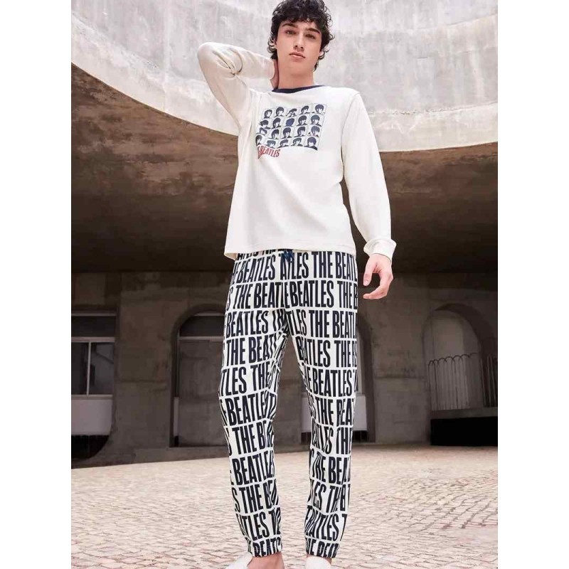 GISELA Conjunto pijama hombre The Beatles en punto interlock