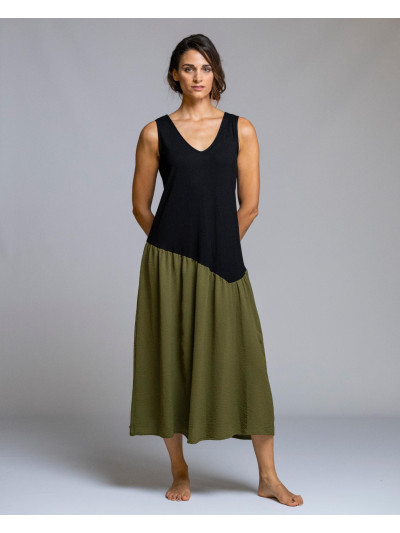 VESTIDO SIN MANGA
