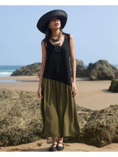 VESTIDO SIN MANGA