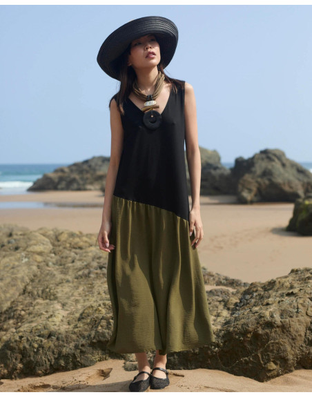 VESTIDO SIN MANGA