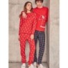 GISELA PIJAMA HOMBRE PENAUTS ROJO +CUADROS